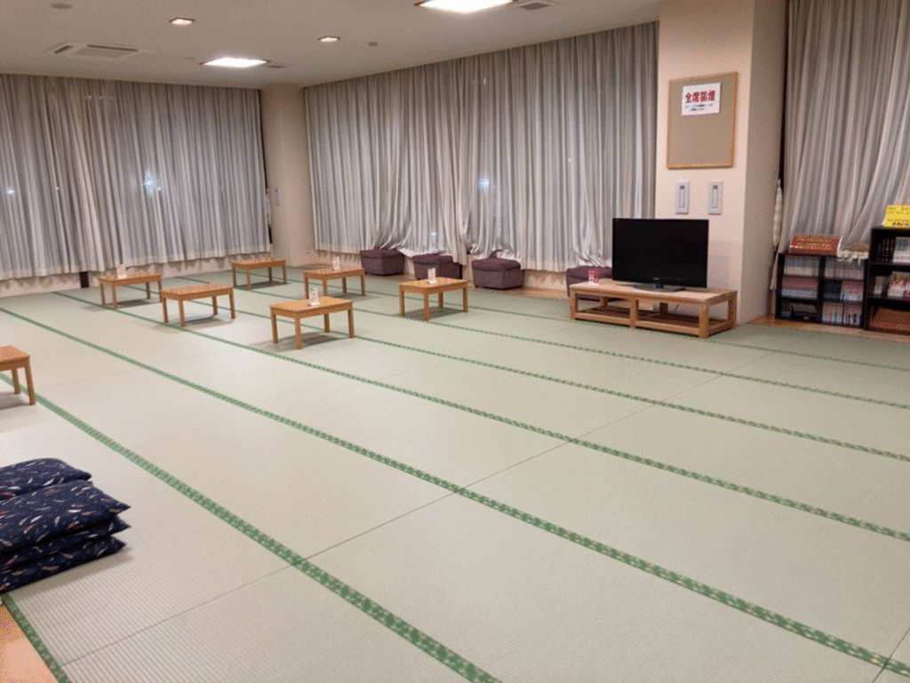 つきさむ温泉の家族休憩室の様子
