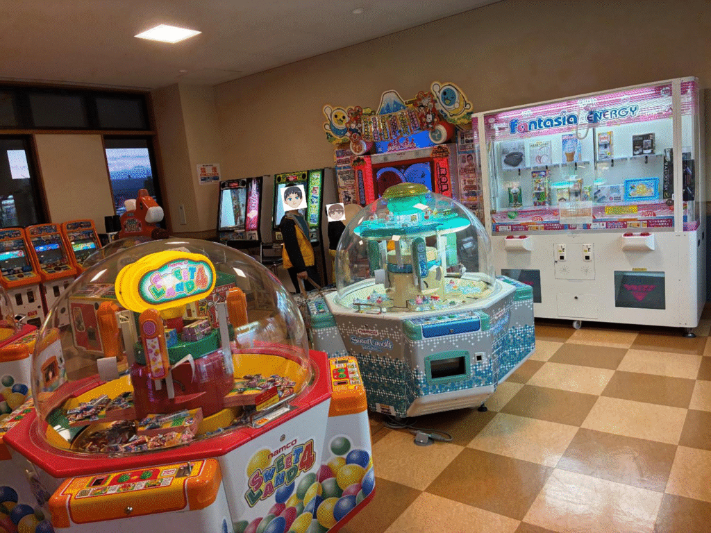 つきさむ温泉のゲームコーナー