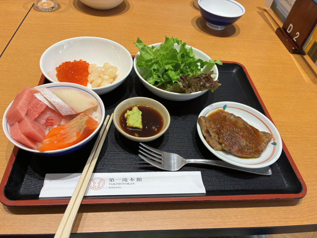 夕食の様子