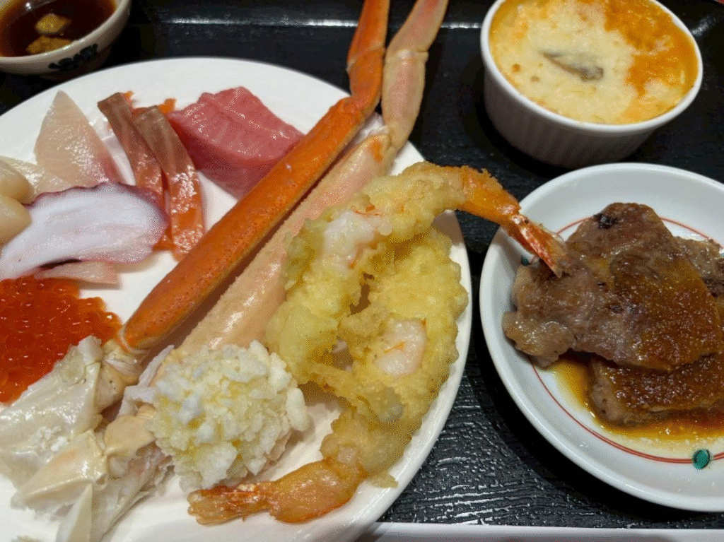 夕食の様子