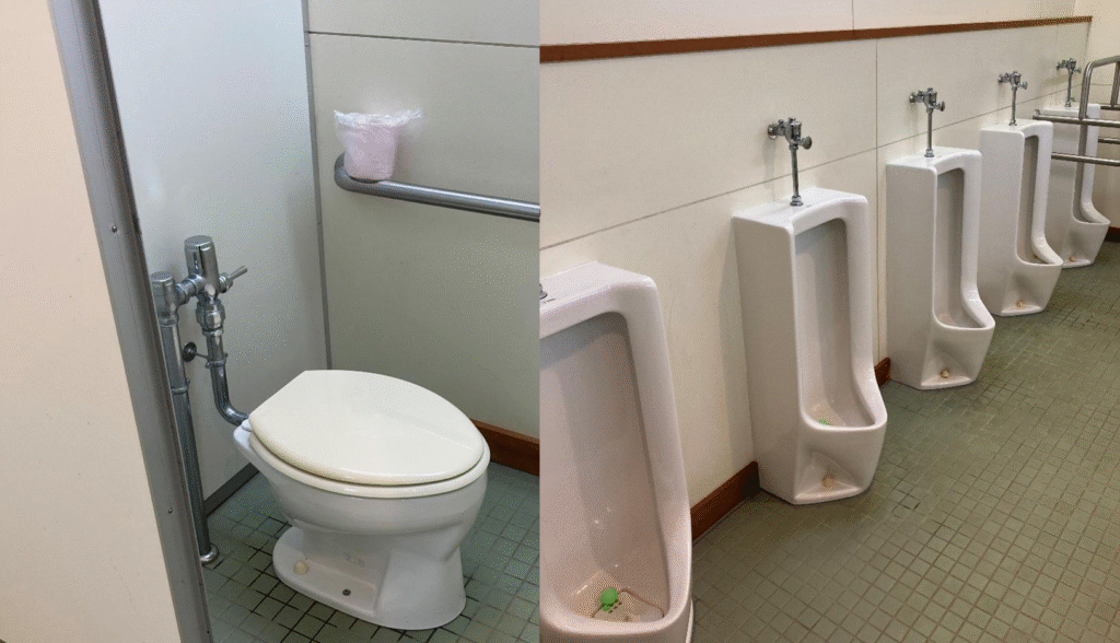兜沼オートキャンプ場のトイレの様子