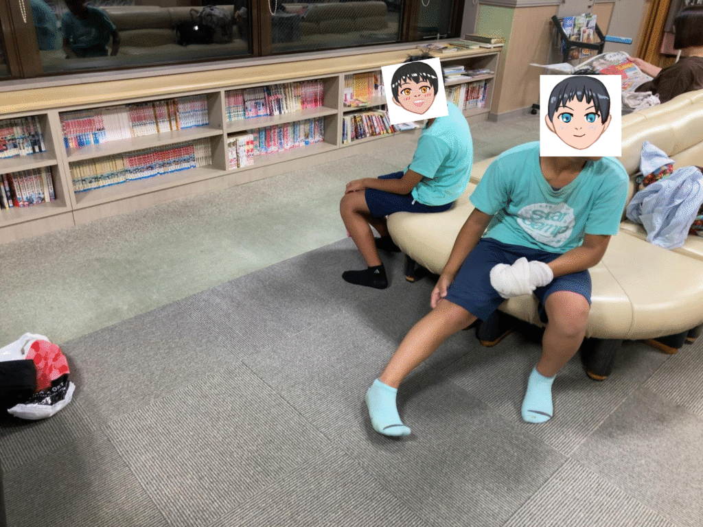 ほろしん温泉の休憩所の様子