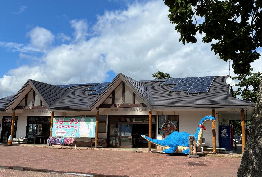 砂湯キャンプ場の売店の様子