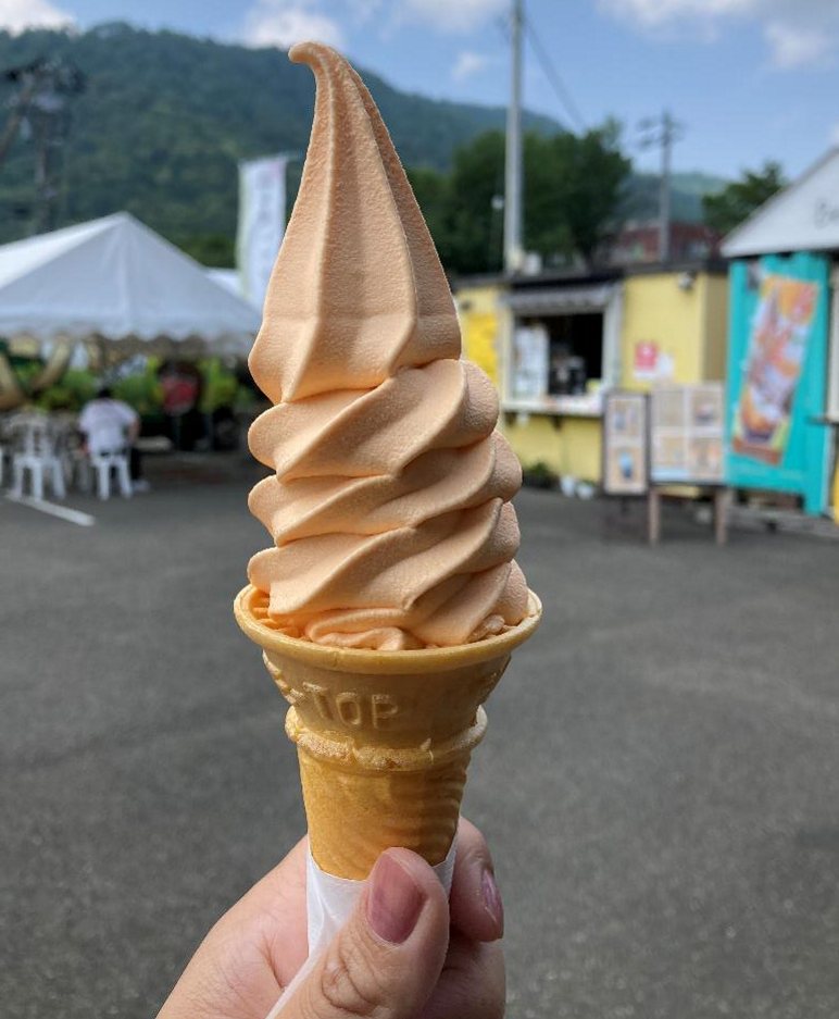 道の駅 夕張のメロンソフトクリーム