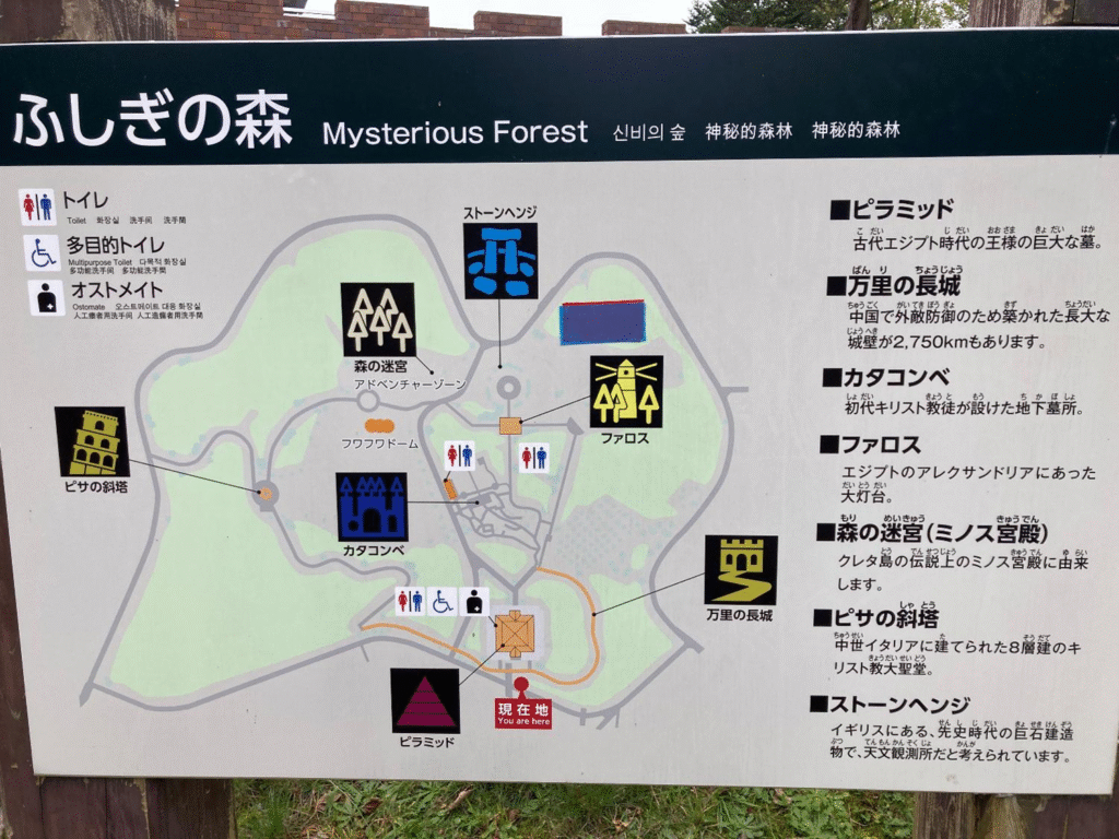砂川こどもの国のマップ