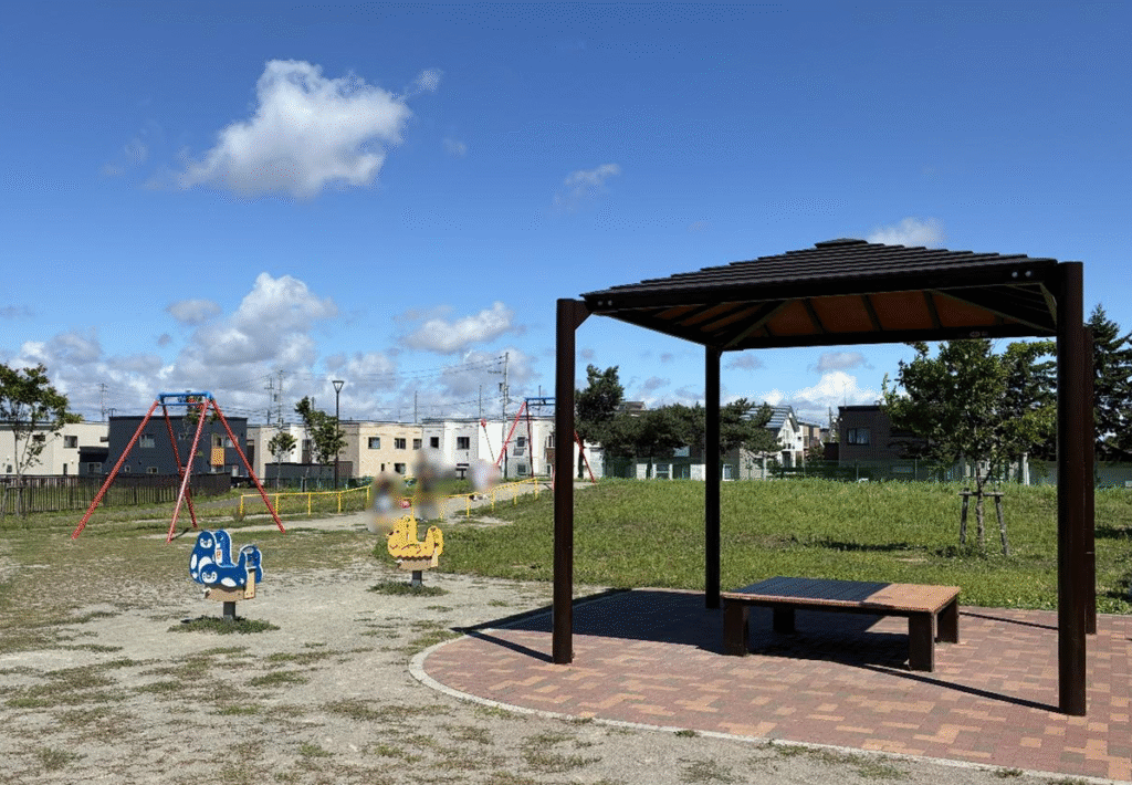 屯田西公園の遊具の様子