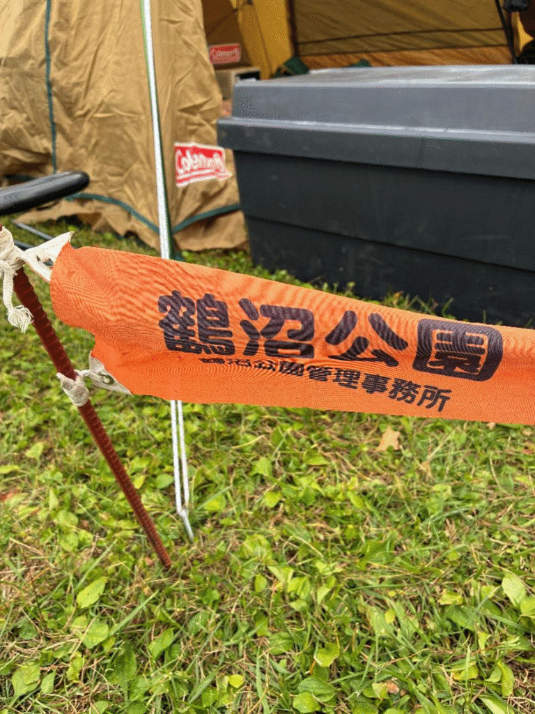 つるぬまキャンプ場フリーサイトの様子