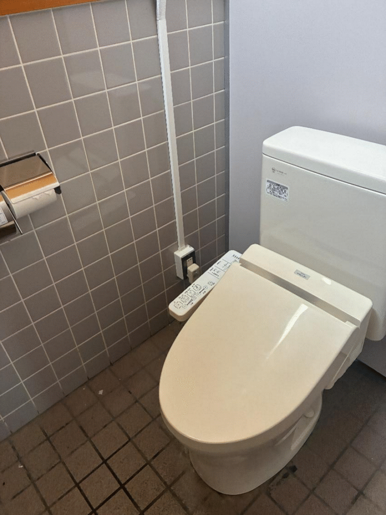 つるぬまキャンプ場のトイレの様子