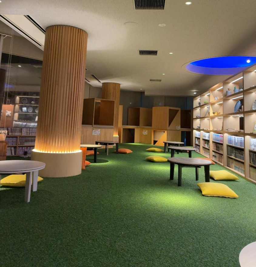 芦別温泉スターライトホテルの休憩所の様子