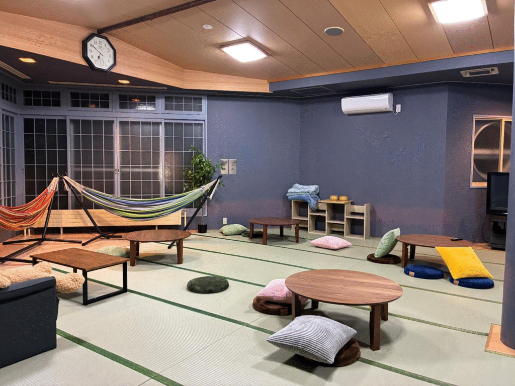 芦別温泉スターライトホテルの休憩所の様子