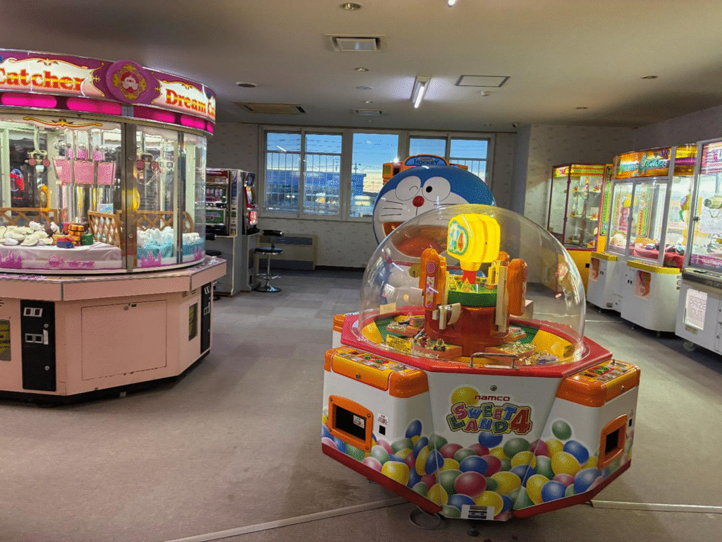 苫小牧なごみの湯のゲームコーナーの様子