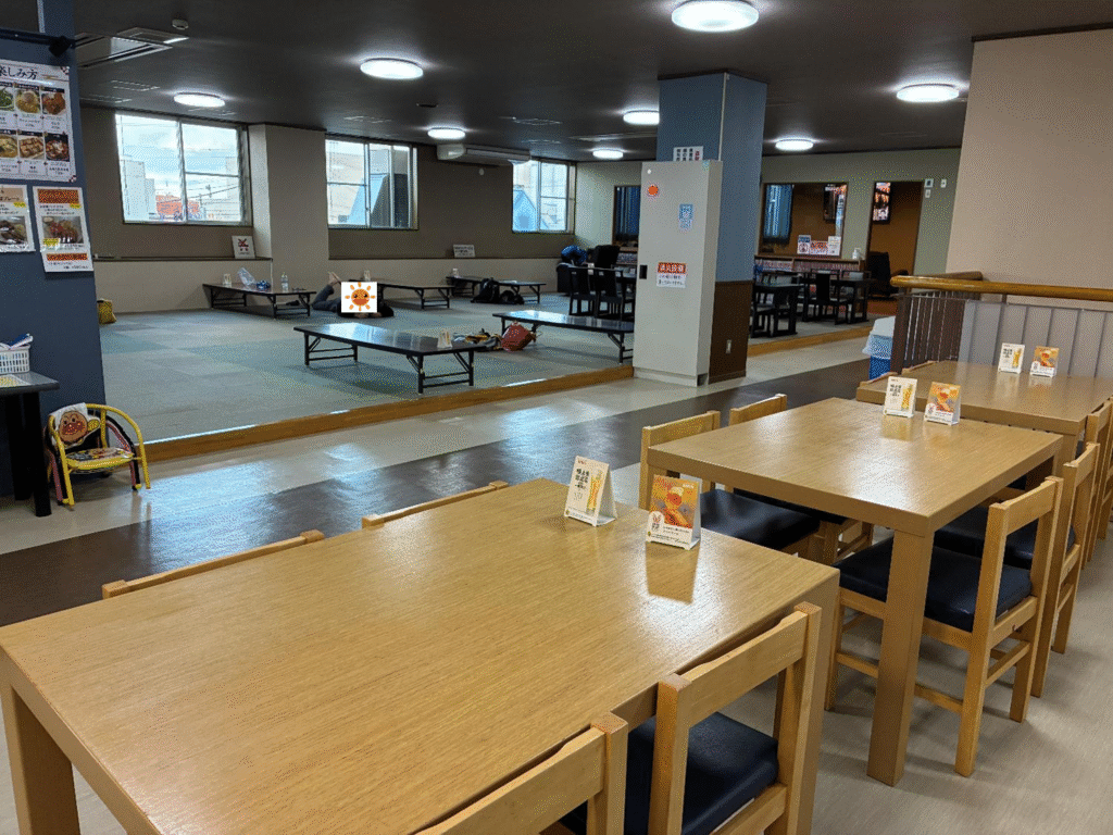 小樽温泉オスパの休憩所の様子