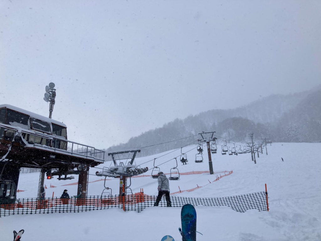 新十津川町 そっち岳スキー場のコースの様子