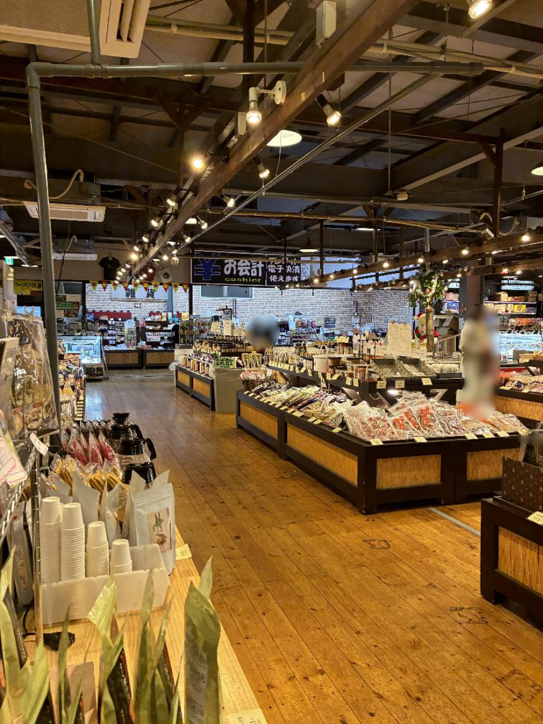 仁木町キノコ王国の店内の様子