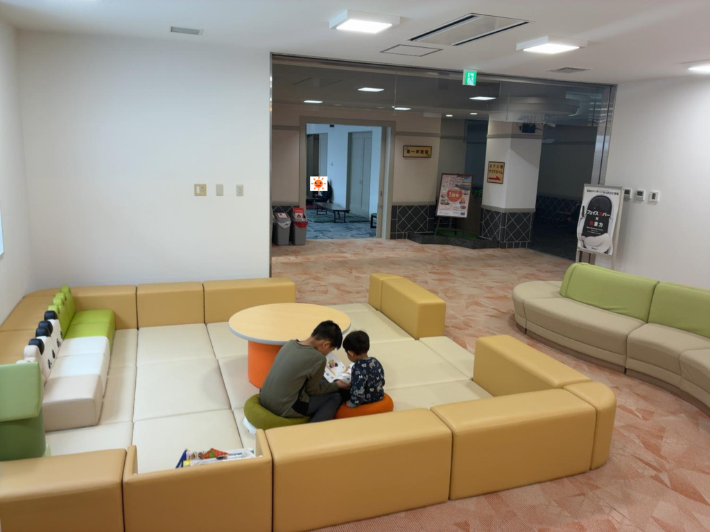 なんぽろ温泉ハート&ハートのキッズスペースの様子