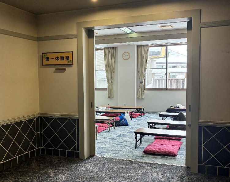 なんぽろ温泉ハート&ハートの休憩所の様子