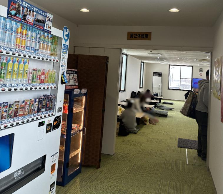 なんぽろ温泉ハート&ハートの休憩所の様子