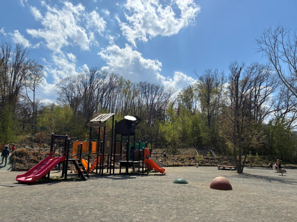 月寒公園の遊具の様子