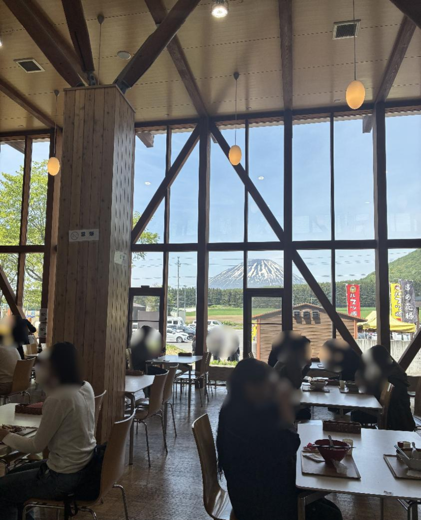 道の駅230ルスツレストランの様子