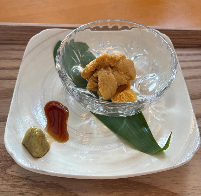 岬の湯しゃこたんのウニ小鉢