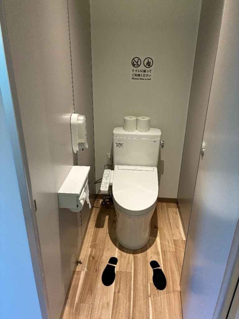 北広島かえるキャンプ場のトイレの様子