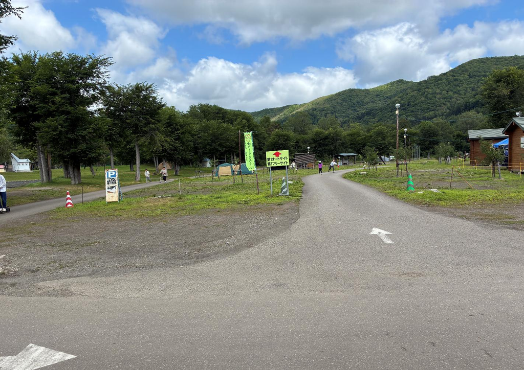 丸瀬布いこいの森キャンプ場のキャンプ場の様子