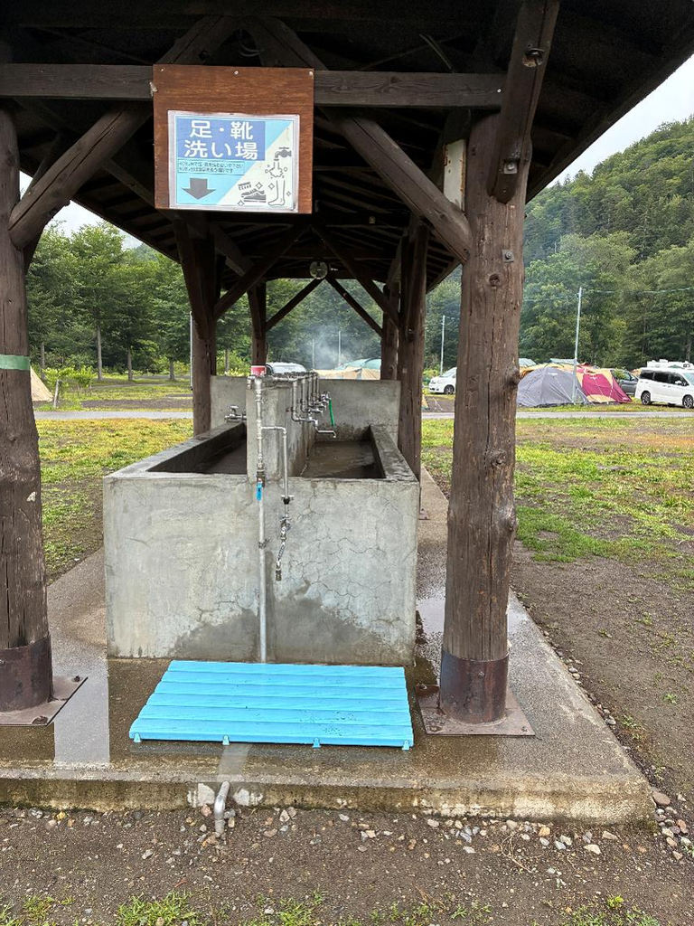 丸瀬布いこいの森キャンプ場の炊事場の様子