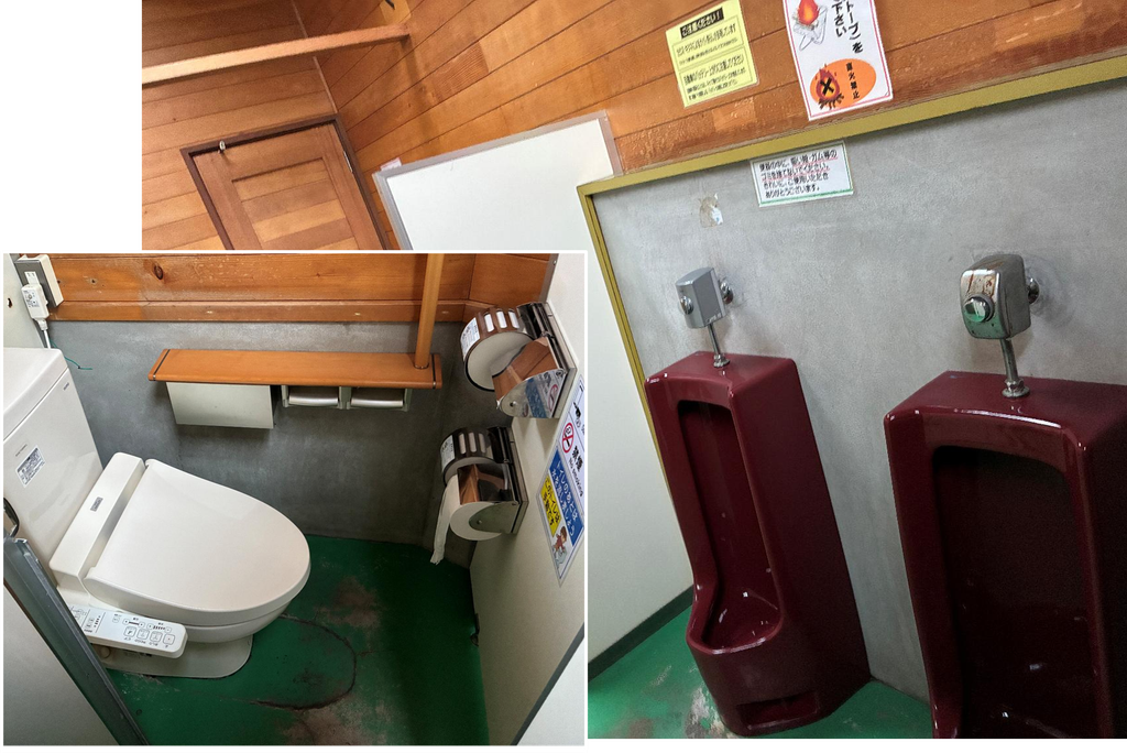 丸瀬布いこいの森キャンプ場のトイレの様子