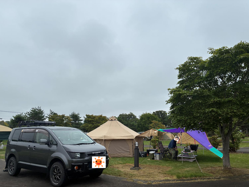 五鹿山公園キャンプ場のオートサイトの様子