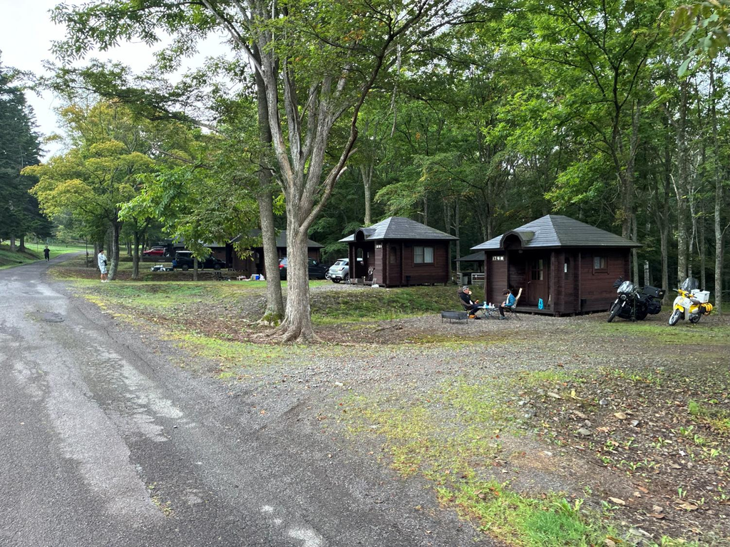 五鹿山公園キャンプ場のサイトの様子